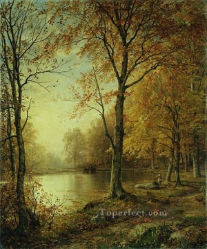インディアナ カウボーイ Painting - インドの夏の風景 ウィリアム・トロスト・リチャーズ